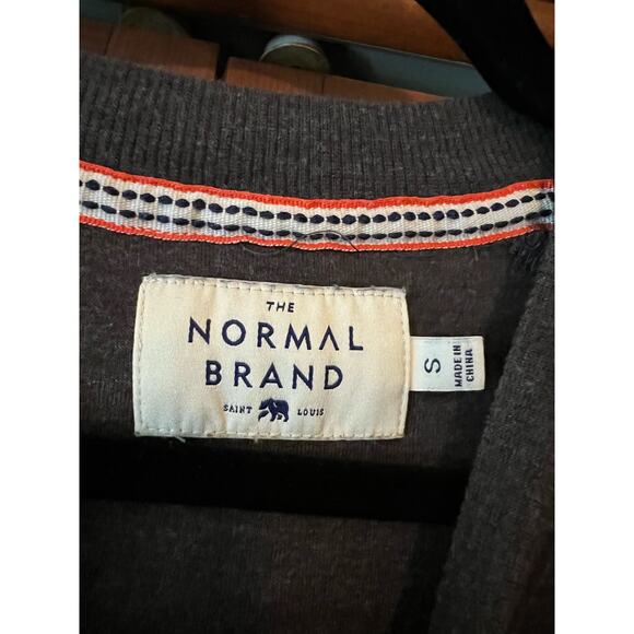 The Normal Brand Women's Crewneck Pullover Sweatshirts Long Sleeve Gray Size S - Picture 10 of 11